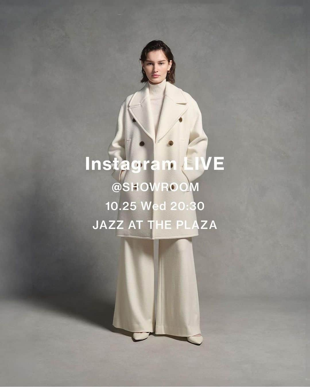 亀恭子のインスタグラム：「@theory_luxe_official  #Instagram LIVE📢 10/25（水）20:30-  朝晩は肌寒くて、すっかり秋らしくなってきましたね。  11月入荷予定の新作アウター、ニット、ボトムスなど  ホリデーシーズンに向けての冬支度に、 是非観てください☺︎  #theoryluxe #2023fw #instagramlive #fashion #冬支度」