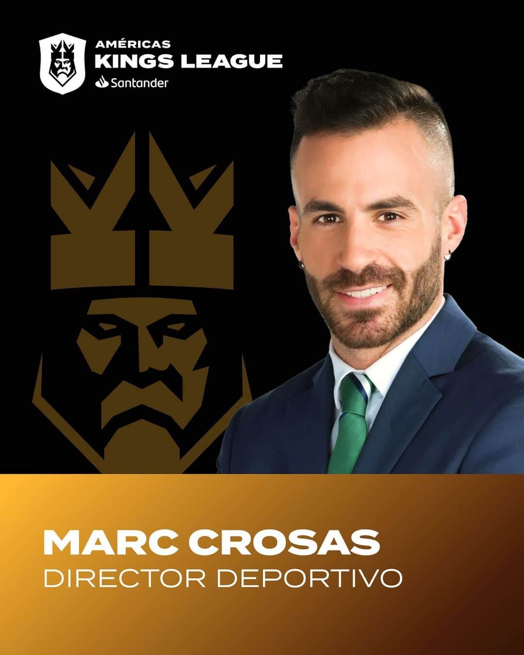 マルク・クロサスのインスタグラム：「👔 El director deportivo de la Kings League Santander será @marccrosas. ¡Bienvenido!」