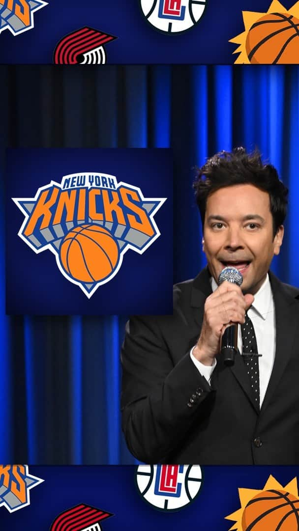 ジミー・ファロンのインスタグラム：「Jimmy welcomes the new @nba season with a song about the teams’ logos 🏀 #FallonTonight」