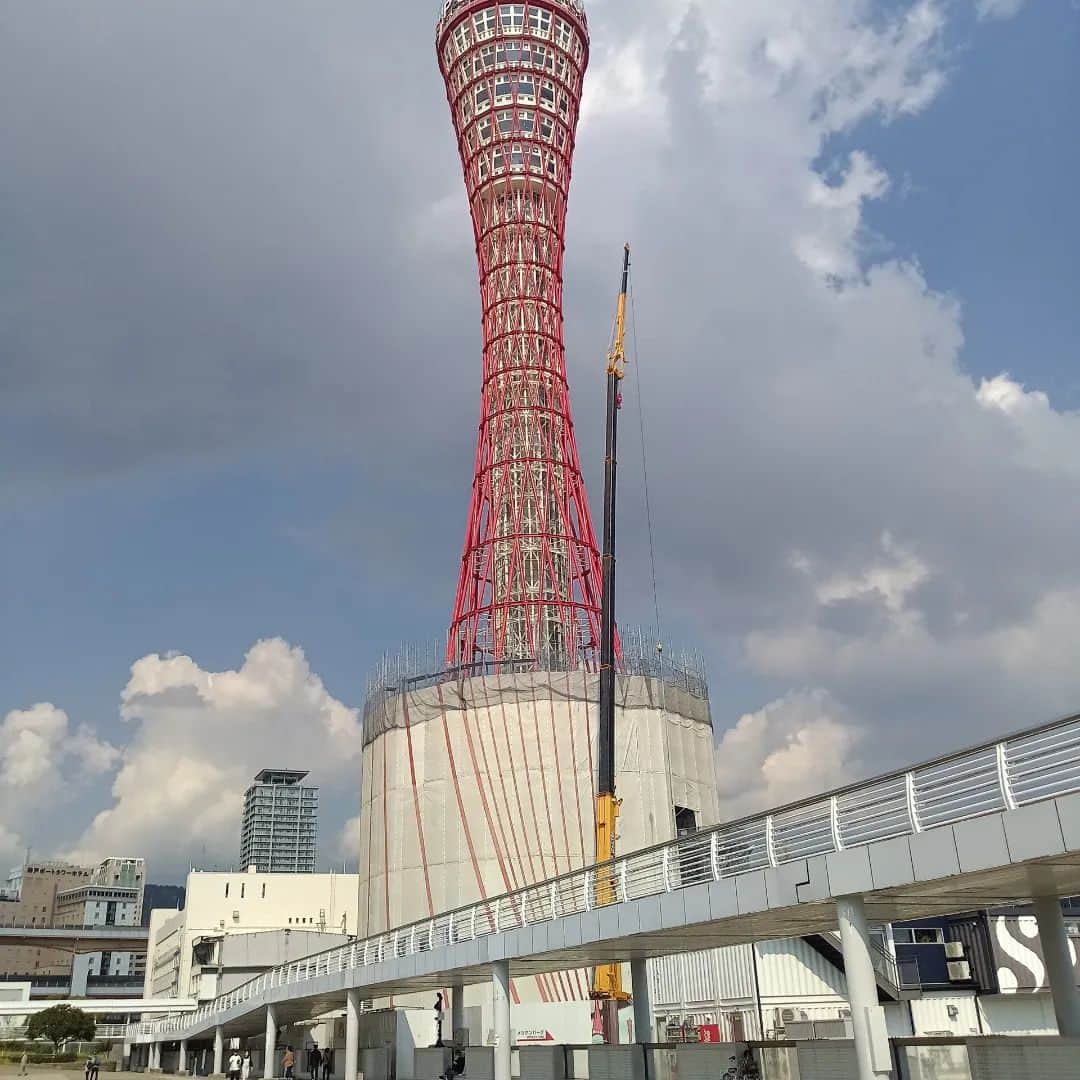 笠原康哉のインスタグラム：「栃木の次は神戸のモザイクに来ています いつ来ても綺麗な街ですね」