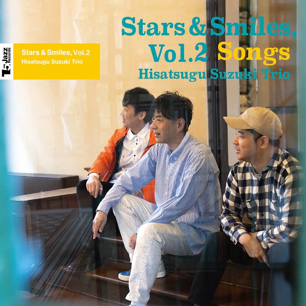 鈴木央紹のインスタグラム：「【アルバム発売！】  鈴木央紹トリオ、ニューアルバム「Stars & Smiles Vol.2 (Songs)」本日10月25日発売！  6枚目となる僕のリーダーアルバム、前作に引き続きギターとベースとのトリオで、今回は歌モノのスタンダードナンバーを集めました。 リラックスしたジャズサウンド、どんなシチュエーションでもお楽しみ頂けると思います。 ぜひ聴いてみて下さい！  メンバー #鈴木央紹 (t.sax&s.sax) #荻原亮 (gt) #若井俊也 (ba)  収録曲 1. People 2. I'm All Smiles 3. Will You Still Be Mine 4. Where Are You? 5. I Only Have Eyes For You 6. Get Out Of Town 7. Imagination 8. Do You Know What It Means To Miss New Orleans?  たくさんの皆様にお楽しみいただければ嬉しいです！！  ☆CDご購入はこちら(Amazon) https://amzn.to/3Mbr2T5  ☆各種サブスクでもお楽しみ頂けます。 https://lnkfi.re/starsandsmiles2  ☆歌詞と連動したミュージックビデオも！ 『I'm All Smiles』 https://youtu.be/TzXW8-Yzbcg?si=vvUnDdgGD6uLDpXK」