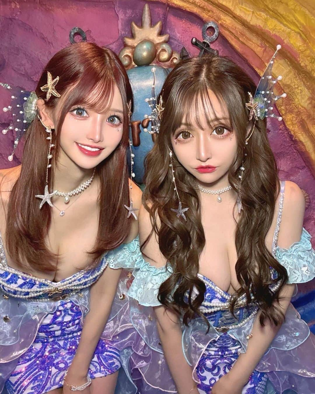 桜咲乃愛のインスタグラム：「さくりなちゃんと人魚姫コスプレ💓💓💓 可愛すぎた🥹💕💕🪄  たくさん写真撮ったので載せる🥹💓  #マーメイドコスプレ#マーメイド#人魚姫#人魚#コスプレ#コスプレ女子 #コスプレ撮影 #桜咲乃愛デザイン」