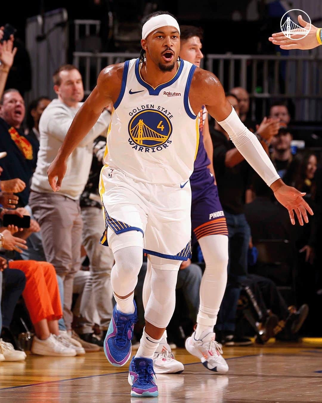 ゴールデンステート・ウォリアーズのインスタグラム：「Moses Moody stays ready 💪」