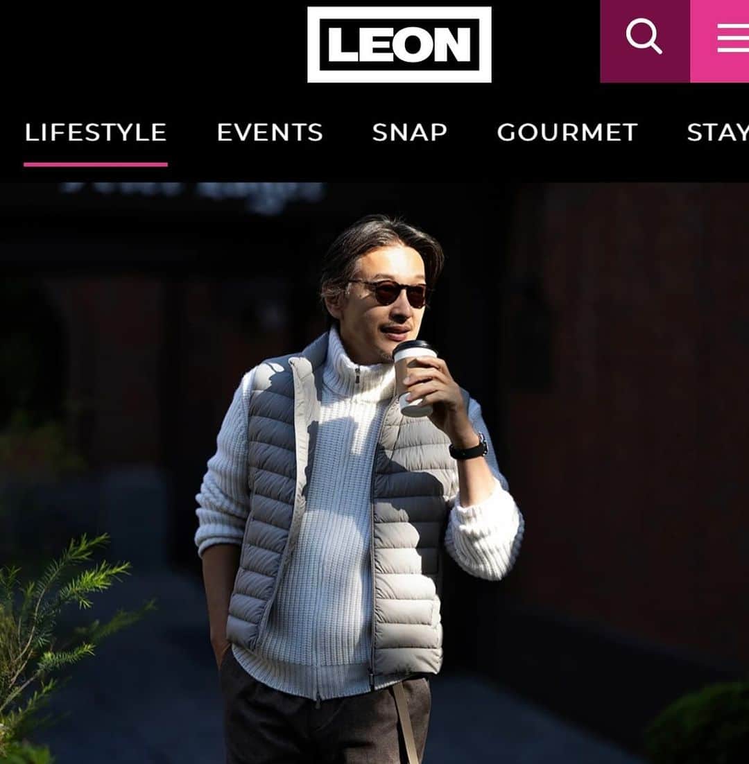 加藤章太郎のインスタグラム：「. LEON web @leon_magazine  ちょこっと出ています。  photo / 前田晃氏 @maedamaeda0305  #leon #magazine #web」
