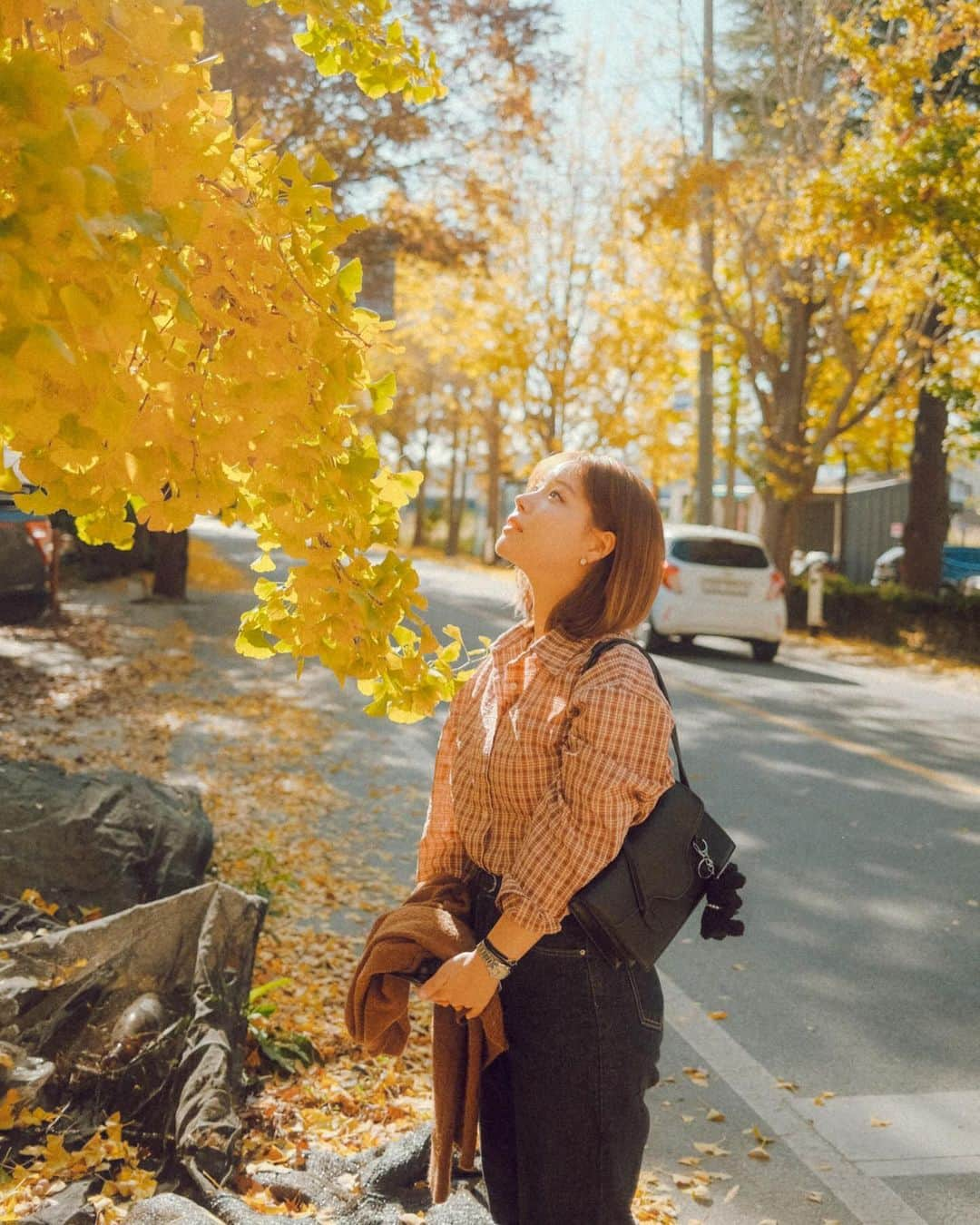 마일さんのインスタグラム写真 - (마일Instagram)「. 이제는 가을이 아닌 겨울? 아직 은행나무잎 살아 있는곳도 있던데… . . 12월 겨울스냅 갠작업 문의쥬세요 빈자리 많아요😳 . #개인촬영 #개인스냅 #개인작업 #스냅촬영 #필름아님 #거리스냅 #일상스냅 #스트릿 #스트릿스냅 #가을스냅 #은행나무 #겨울스냅」11月23日 17時35分 - rasmile