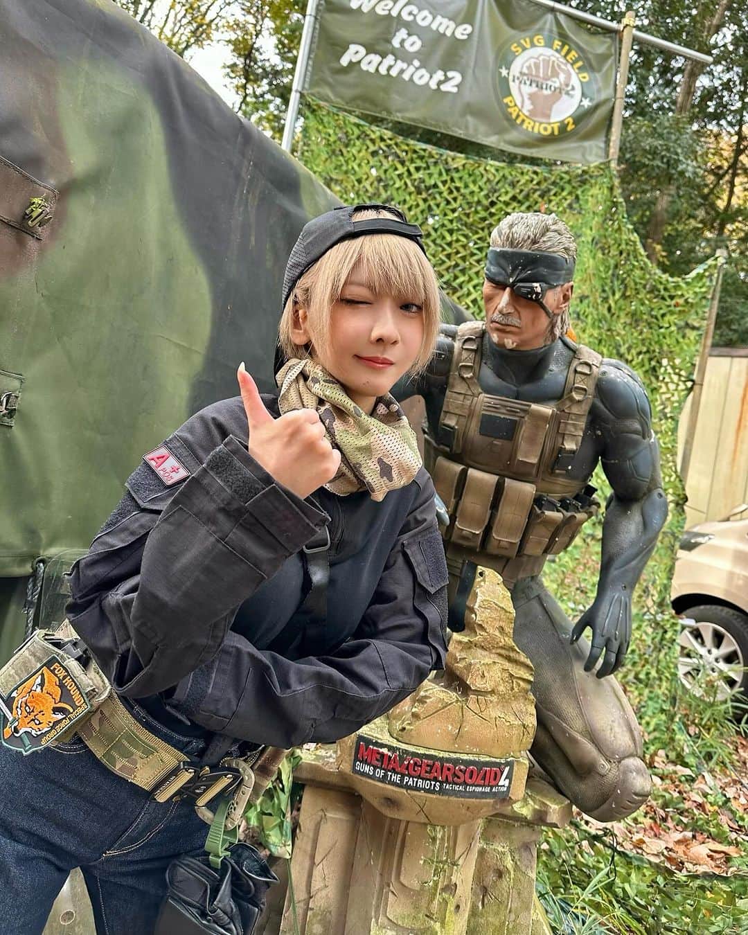 火将ロシエルさんのインスタグラム写真 - (火将ロシエルInstagram)「今日は『パトリオット2』にてサバゲー参戦でした!めちゃくちゃ楽しいぃぃぃ…!!!!今日は6killした…!きてくれた皆様ありがとうございましたっっっ (うさちゃん居た) #サバゲー #サバゲー女子」11月23日 18時10分 - kasyou3roshieru