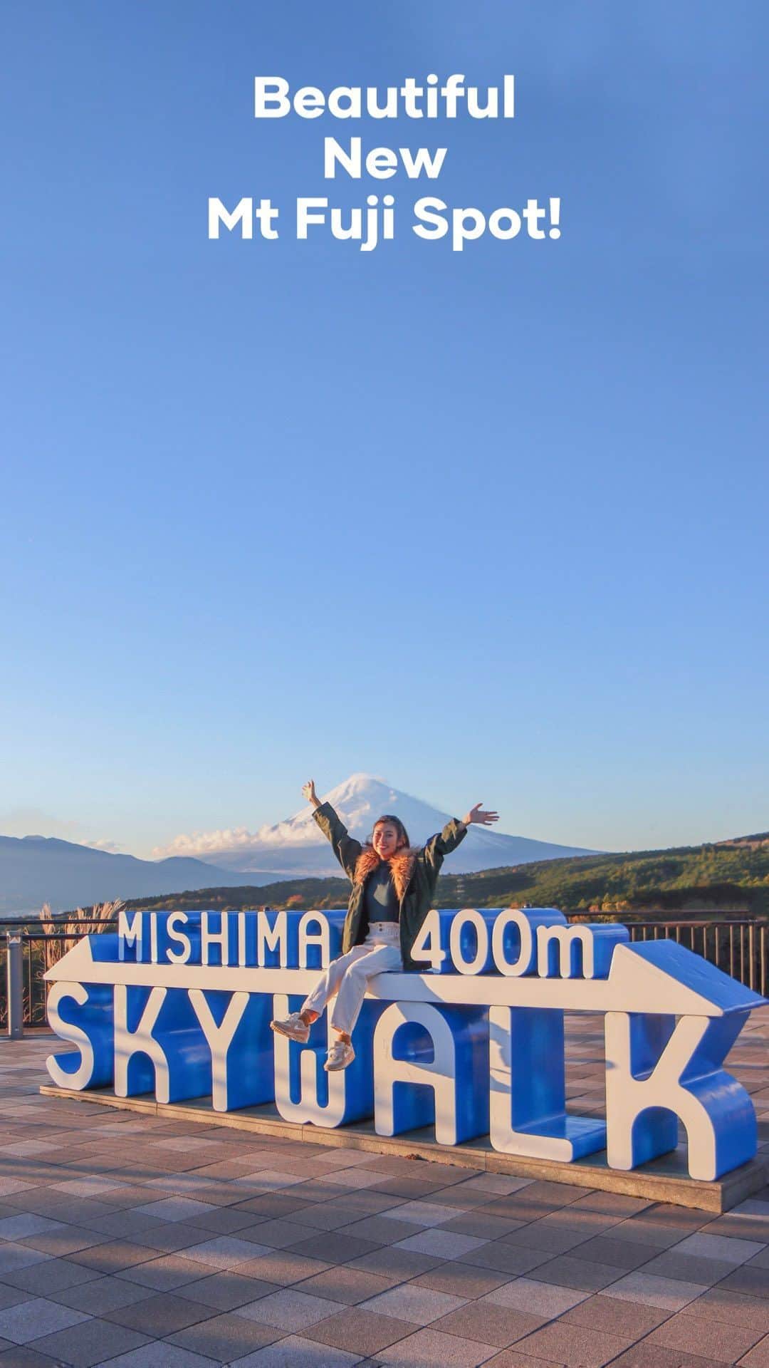 のインスタグラム：「【New Mt Fuji Spot!🗻】  Here’s another spot for a smashing view of Mt Fuji—@mishima_skywalk!  This spot in Shizuoka, showcases Japan’s grandeur with the highest peak, Mt. Fuji; the deepest bay, Suruga Bay; and the longest suspension bridge, Mishima Skywalk!  Stay tuned for more exciting activities awaiting you here. (Hint: There’s a perfect blend of adventure and tranquility for everyone!)  Access: Catch a Hikari or Kodama to Mishima Station from Tokyo in just 50-min, then it’s a quick 20-min taxi ride or a scenic 25-min bus journey!  📍Mishima City, Shizuoka Prefecture」