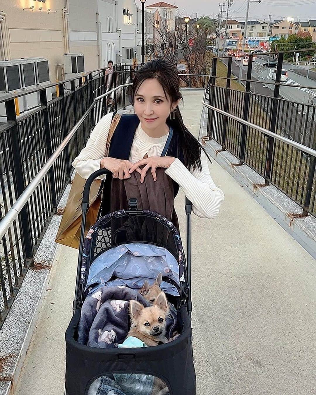 越野矢素子さんのインスタグラム写真 - (越野矢素子Instagram)「プービュー🐕アウトレットデビュー✨ めちゃくちゃお利口さんでした🩷」11月23日 18時16分 - loversyaso