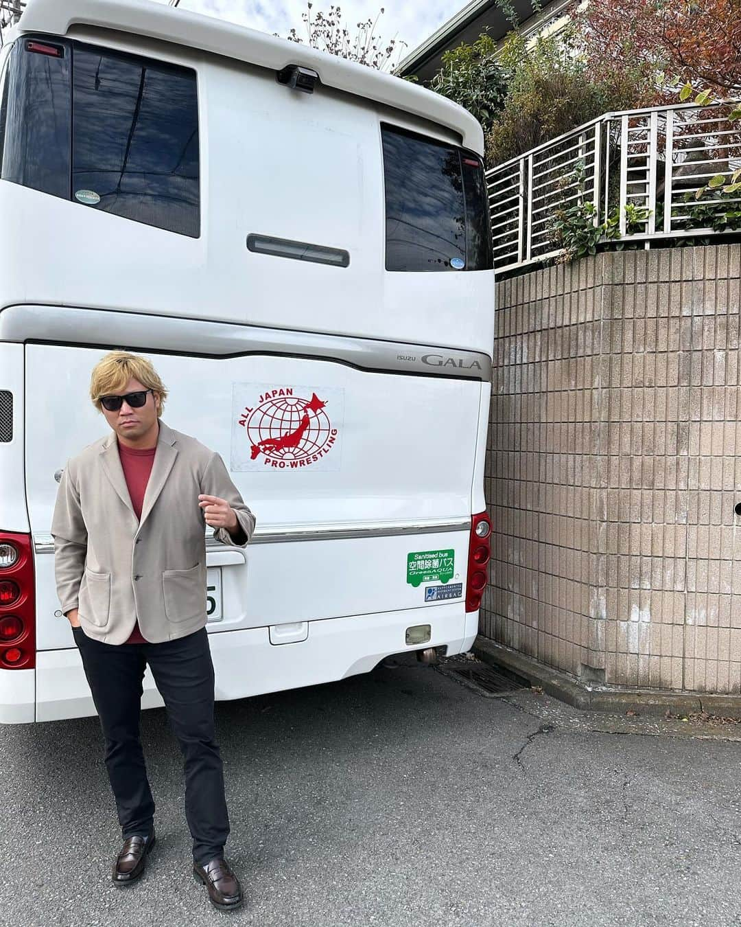 宮原健斗のインスタグラム：「おはようございます。  これから静岡・沼津へ出発します🚌  #静岡 #沼津 #プロレス #全日本プロレス #prowrestling #ajpw」