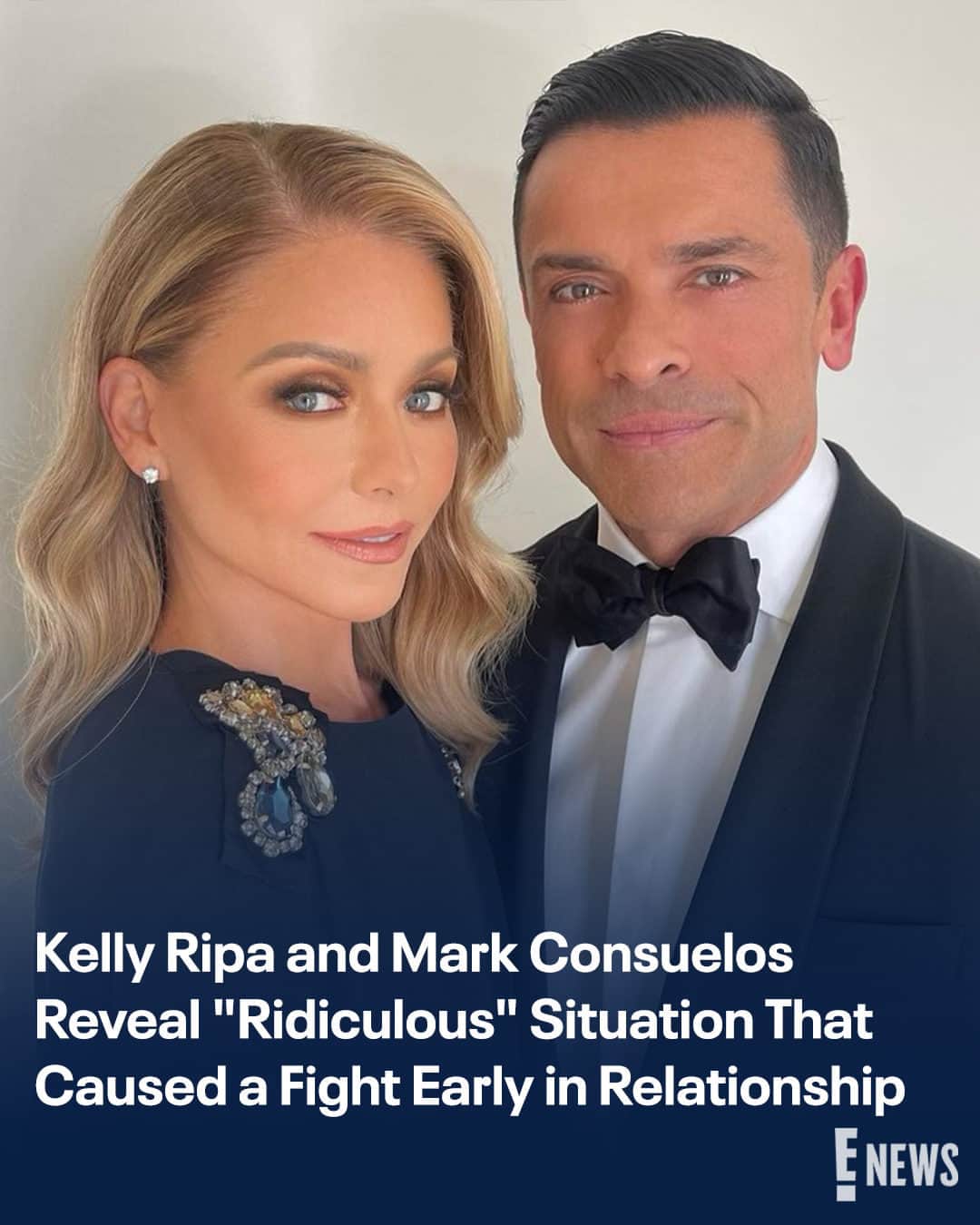 E! Onlineさんのインスタグラム写真 - (E! OnlineInstagram)「This isn't a breakup post, but Kelly Ripa and Mark Consuelos did reveal the cause of an early fight. They open up about the "squabble" at the link in bio. (📷: Instagram)」11月23日 12時00分 - enews