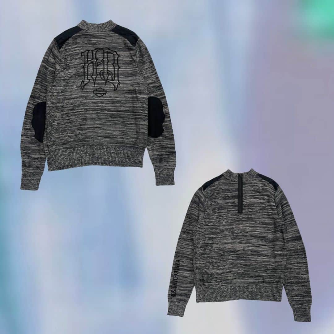 のインスタグラム：「harley davidson halfzip knit tops  ✝️店内商品全て通販可能です☮️ サイトに掲載のないアイテムについてや、 サイズ・状態については ＤＭにてお問合せください😊  #mabataki #vintage #fashion #fyp  #y2k #00s #90s #mabataki #punk #goth  #ootd #grunge #grungeaesthetetic #grungefashion #90sgrunge #harajuku #japan #aestheteticpicture #fashion #y2k #y2kfashion #webcore #darkcore #grungevibes #cybercore #00s #pinterest #pinterestinspired  #pinterestaesthetic #古着 #大須古着屋 #マバタキ」