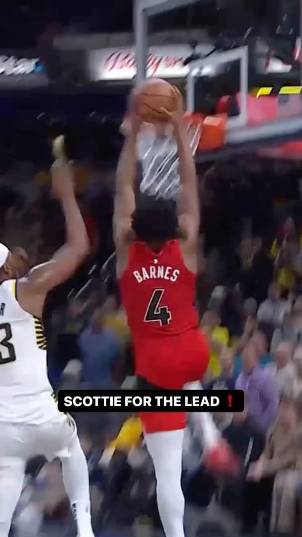 トロント・ラプターズのインスタグラム：「BIG play from @ya.boy.scottie 🔥」