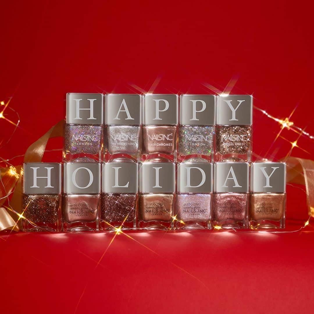 NAILS INCのインスタグラム：「.  HAPPY HOLIDAYS🎄  お好きなカラーにイニシャルやメッセージを添えて。 あなただけの特別な贈り物に。  ◼︎CUSTOM CAP ・Alphabet Cap【A〜Z】 ・Momogram Cap 【HAPPY BIRTHDAY】 【WITH LOVE】 【THANK YOU】  ※カスタムキャップは予め刻印がされております。  #nailsinc #ネイルズインク  #ギフトカスタム #カスタムキャップ」