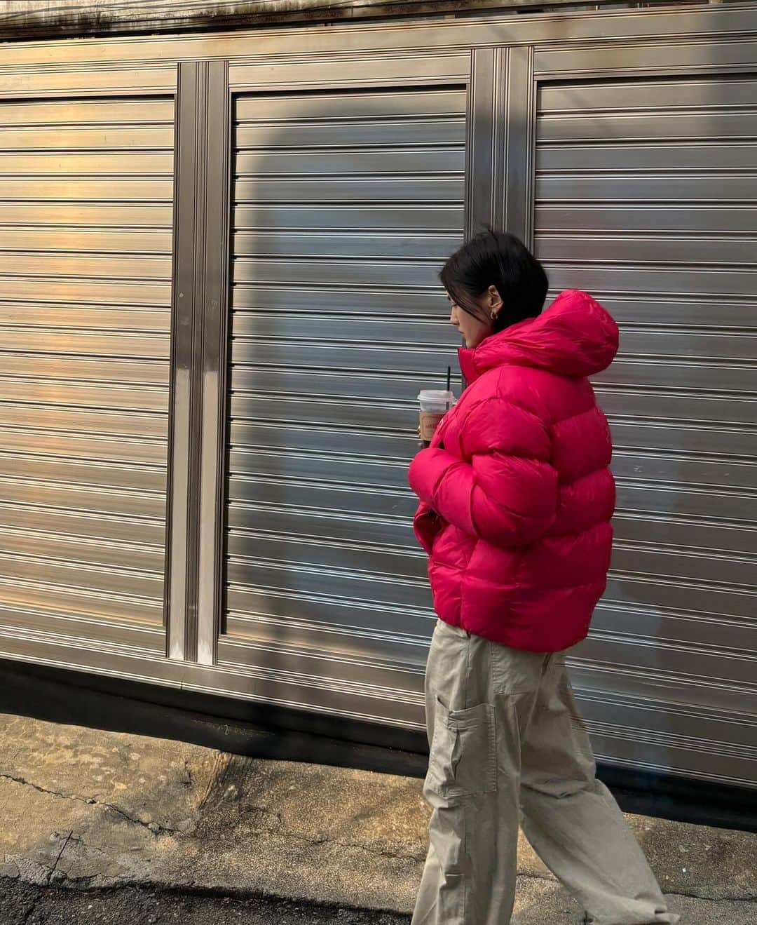 キム・ヨンジのインスタグラム：「추위와 싸우지마세요.. @goalstudio_korea 든든하다💝」