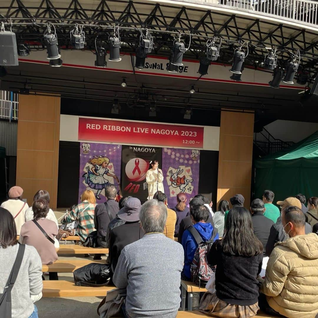 ミユフィーヌ（REVERBEE）のインスタグラム：「「RED RIBBON LIVE NAGOYA 2023」アスナル金山  ありがとうございました！🔥  【セットリスト】 Spotlight マリーゴールド/あいみょん さん Believe  #redribbon #アスナル金山」