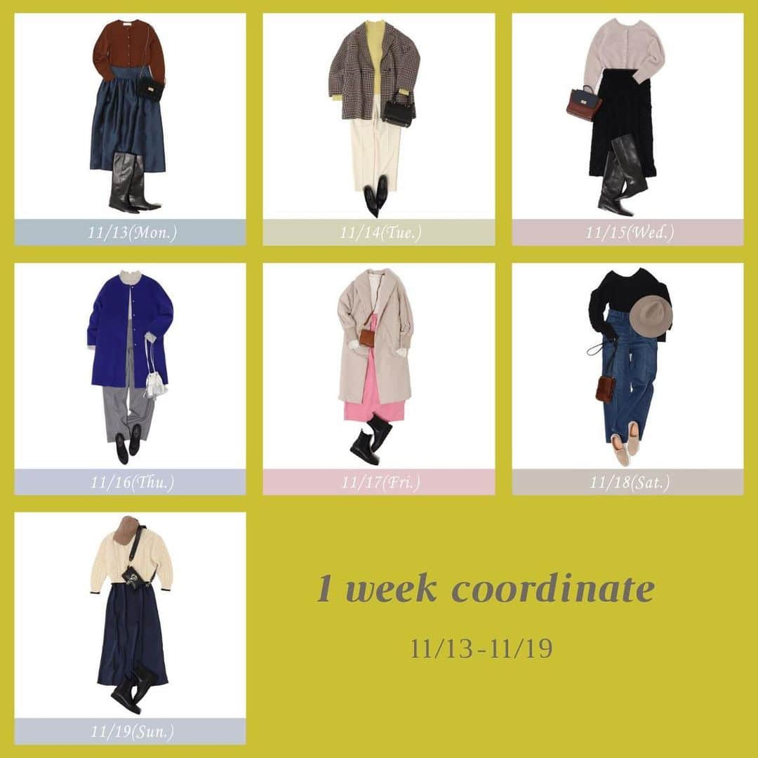 NOLLEY'S ノーリーズのインスタグラム：「【1 week  coordinate！】 ⁡ ⁡ 一週間のコーディネートを総まとめ！ ⁡ ⁡ ⁡ ーーーーーーーーーーーーーーーーーーーーーー ⁡ ⁡ 【𝖭𝖮𝖫𝖫𝖤𝖸'𝖲 公式𝗒𝗈𝗎𝗍𝗎𝖻𝖾チャンネル新動画アップ！】 ⁡ ーーーーーーーーーーーーーーーーーーーーーー 今後も楽しいコンテンツが盛り沢山です！ 是非、チャンネル登録をお願い致します✨ ーーーーーーーーーーーーーーーーーーーーーー ⁡ ⁡ ⁡ ⁡ #𝗇𝗈𝗅𝗅𝖾𝗒𝗌 #ノーリーズ ⁡ ⁡#秋コーデ#秋服 #冬コーデ#冬服 #着まわしコーデ#着まわし #大人かわいい#フェミニンコーデ #大人コーデ#ハンサムコーデ #オフィスコーデ#オフィススタイル #きちんとコーデ#キレイめコーデ #甘めコーデ#毎日コーデ #1週間コーデ」