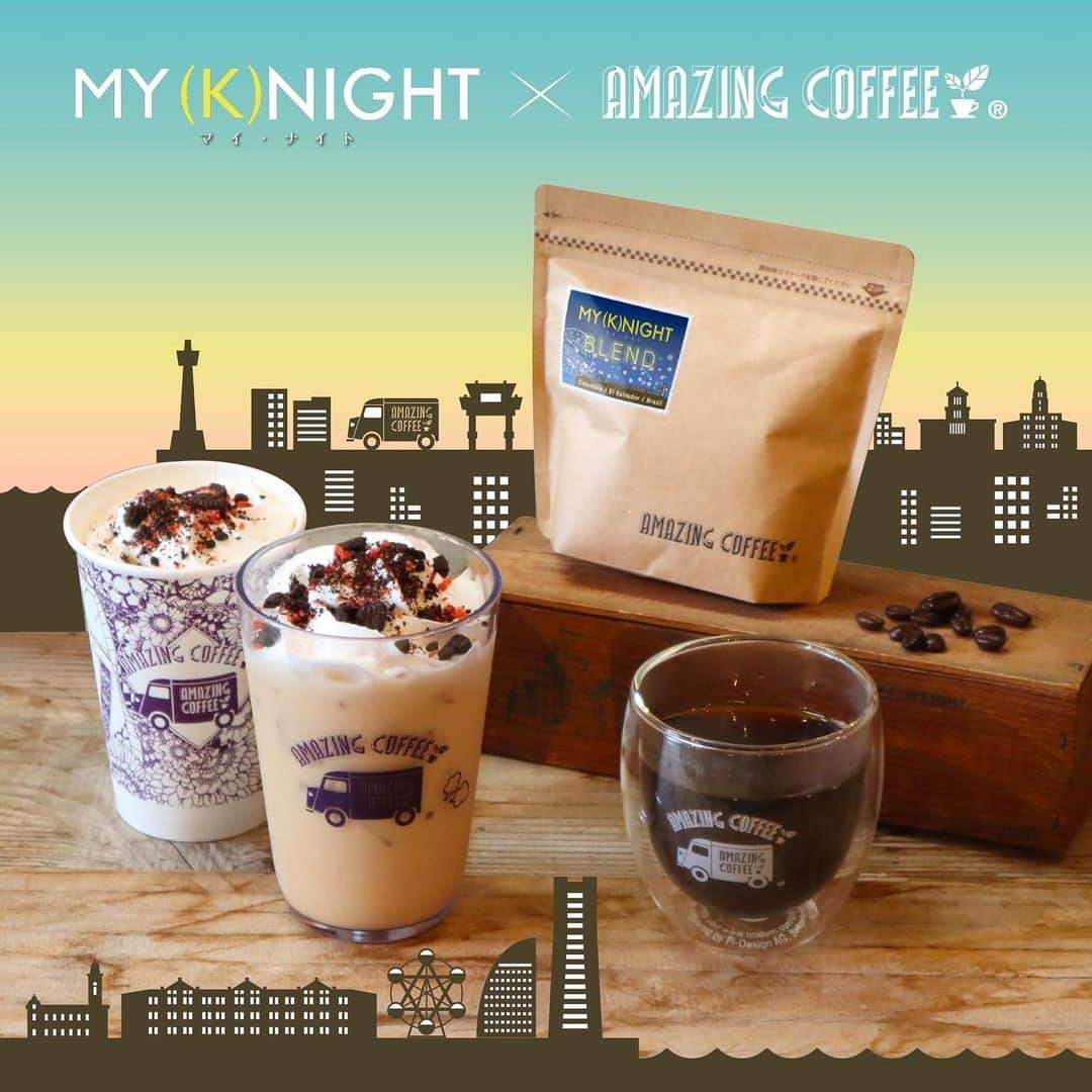 AMAZING COFFEEのインスタグラム：「. 🎡『MY (K)NIGHT　マイ・ナイト』×AMAZING COFFEE☕️  12月1日(金) 映画『MY (K)NIGHT　マイ・ナイト』公開記念🎊 AMAZING COFFEEとのスペシャルコラボレーションが復活いたします✨  公開まであと少し…映画『MY (K)NIGHT　マイ・ナイト』の世界観をコラボレーション商品と一緒にお楽しみください☺️   【開催期間】 2023年11月23日(木)〜12月10日(日)   【開催店舗】 TOKYO NAKAMEGURO OSAKA SOUTH SIDE AMAZING COFFEE ONLINE ※ONLINEでのドリンクの販売はございません。 ※ムビチケセットのポストカードプレゼントとSNS企画は、それぞれ期間が異なりますのでご注意ください。     🌙MY (K)NIGHTラテ（アイス・ホット）　¥750(税込)   “デートセラピスト”＝一夜かぎりの恋人たち そんな淡くほろ苦い世界観を表現したMY (K)NIGHTラテ☕️ 濃厚なエスプレッソにホワイトチョコレートと第4のチョコといわれるルビーチョコレートを加えた、ベリー感をほんのり感じる大人のカフェラテです！   🌙MY (K)NIGHT BLEND　¥1,400(税込)   主演の3人をイメージしたコロンビア・エルサルバドル・ブラジル３つの産地のBLEND☕️    🎁ポストカードプレゼント企画🎁 【期間11/23(木)～11/30(木)】  🎞️ムビチケ前売券(カード) ¥1,600(税込)   コラボドリンクorコラボブレンドとムビチケ前売券(カード)のセットを購入された方にはMY(K)NIGHTオリジナルコラボレーションポストカードプレゼント🎁  今回のポストカードは、主演3人が揃うコラボレーション限定デザインとなっています✨   ・コラボドリンクSET 【MY (K)NIGHTラテ+ムビチケ】 ¥2,350(税込) ・コラボブレンドSET 【MY (K)NIGHT BLEND+ムビチケ】 ¥3,000(税込)   【ポストカードプレゼント注意事項】 ▼店舗 コラボドリンクorコラボブレンドとムビチケのセットを購入でポストカード1枚配布。 ▼ONLINE コラボブレンドとムビチケのセットを購入でポストカード1枚配布。   ※単品での購入にはポストカードは付きませんのでご了承ください。 ※準備数に達し次第、配布を終了させていただきます。 ※ムビチケ、ムビチケセットの販売は映画公開前の11/30(木)までとなっております。  ◆SNSステッカープレゼント企画＆抽選で映画ポスタープレゼント◆ 【期間12/1(金)～12/10(日)】   12/1(金)からはSNS企画がSTARTいたします📷 コラボ商品の写真と指定のハッシュタグを付けSNSに投稿して頂いたお客様を対象に1投稿につき1枚MY (K)NIGHTと横浜の風景がデザインされたオリジナルコラボレーションステッカーをプレゼント🎁 デザインは2種類！ランダムでの配布となります！   さらに‼️SNS企画に参加して頂いた方から抽選で非売品の映画ポスターが当たるチャンスも・・！？🫣 ぜひ、皆さんご参加ください⭐️   ▶️指定のハッシュタグ 「#MY_K_NIGHT」 「#マイナイト」 「#アメコ」  ▶️対象SNS X・Instagram(ストーリーは対象外)   【SNS企画の注意事項】 ▼店舗  コラボ商品を購入して、商品と一緒に店舗で写真を撮っていただき指定のハッシュタグでSNSにアップ、投稿いただいた方に1投稿につき1枚ランダムでステッカープレゼント ※対象のSNSはX・Instagram(ストーリーは対象外です。)   ▼ONLINE コラボブレンド1点購入につき、ランダムで1枚ステッカーをプレゼント ※ランダムでの配布となりデザインはお選びいただけませんので予めご了承ください。 ※準備数に達し次第、配布を終了させていただきます。   ※店舗・ONLINEにより配布方法が異なりますので、ご注意いただきますようお願いいたします。  【ポスタープレゼントに関して】 詳細はプロフィールページのofficial website NEWSページをご覧ください💁🏻‍♀️ @amazing_coffee_offcial  #AMAZINGCOFFEE #アメージングコーヒー #AMeCO #アメコ #coffee #コーヒー #TOKYONAKAMEGUARO #OSAKASOUTHSIDE #ONLINE #マイナイト #MY_K_NIGHT #デートセラピスト #ホワイトチョコ #ルビーチョコレート #saveyourneighbor @my_k_night @the_rampage_official @rmpg_kazuma_kawamura @_riku_r.m.p.g_ldh @hokuto.yoshino.16_official」