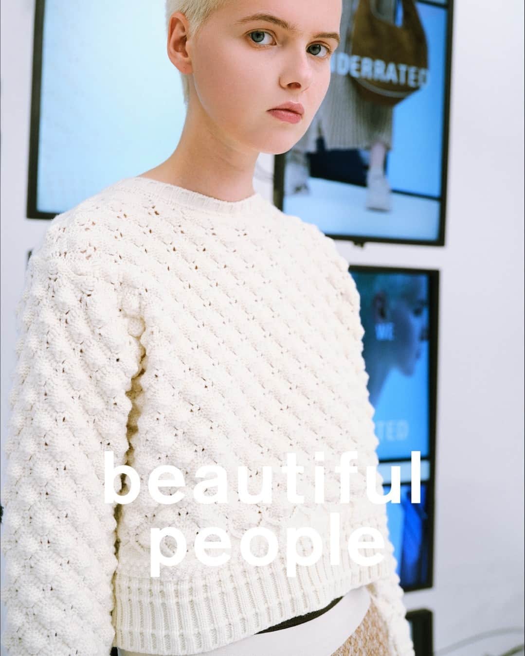ビューティフルピープルさんのインスタグラム写真 - (ビューティフルピープルInstagram)「Pre-Spring 2024 Collection⁠ "FREE FROM STEREOTYPES"⁠ ⁠ ◻︎cotton shark skin knitting pullover⁠ color: ⁠charcoal/pink/ecru⁠ size: 36/38⁠ ⁠ ゆったりとした身巾とコンパクトな丈感が特徴のプルオーバー⁠。目を引く凹凸は、サメ肌の質感をニットならではの編みで表現したオリジナリティある柄行⁠です。柄を複雑に切り替えながら編み立てた裾もポイントです。 わたに近い状態の綿糸を杢糸状態に組んだリリヤーン糸を使用⁠しています。撚りのない綿糸は光沢感を残しつつも、しっとりと柔らかな質感に。ポリエステルと混紡することで軽量感でダレにくいデイリーなニットに仕上げています。 ⁠ ⁠ －－－⁠ ⁠ 固定概念から自由になる。⁠ ⁠ 私たちには「英国的だね」「西海岸の雰囲気だ」 ⁠ というステレオタイプのイメージが存在する。⁠ ⁠ それは玄人にも素人にも。⁠ ⁠ ステレオタイプを逆手にとって、⁠ 自由なクリエーションを表現しよう。⁠ ⁠ 普遍的な視点を変えるとどうなるのだろうか。⁠ ⁠⁠ 正面ではない別の角度からとらえることで昇華するパターン。⁠ ディテールを異なる位置、異なる素材に置き換えることで生まれる新たなデザイン。⁠ ⁠ 固定された概念から解き放たれ、 ⁠ 新しいものさしを携えるコレクション。⁠ ⁠ ⁠ What happens when you reverse the stereotypes and express your free creation?⁠ What happens when you change the universal point of view?⁠ ⁠ Patterns sublimate by being seen from a different angle than the front. New designs are created by replacing details with different positions and materials.⁠ ⁠ A collection design based on the classic items but breaking free from the normals.⁠ A collection that is free from fixed concepts and carries a new perspective.⁠ ⁠ Free from stereotypes.⁠ ⁠ －－－⁠ ⁠ Pre-orders are now available on beautiful-people.jp. ⁠ Launch early-December. ⁠ ⁠ ■Online store⁠ www.beautiful-people.jp⁠ ※ 11/18 - 12/8 までの期間中に、予約分は国内送料無料にてお届けします。⁠ ⁠ ■Global Online store⁠ www.beautiful-people-creations-tokyo.com⁠ ⁠ ■ 青山店⁠⁠⁠⁠ 東京都港区南青山3-16-6⁠⁠⁠⁠ ⁠⁠⁠⁠ ■ 新宿伊勢丹店⁠ 伊勢丹新宿店本館2階　⁠⁠⁠⁠TOKYOクローゼット/リ・スタイルTOKYO⁠⁠⁠⁠ ⁠⁠⁠⁠ ■ 渋谷PARCO店⁠ 渋谷パルコ2階⁠ ⁠ ■ ジェイアール名古屋タカシマヤ店⁠ ジェイアール名古屋タカシマヤ4階　モード＆トレンド「スタイル＆エディット」⁠⁠⁠⁠ ⁠⁠⁠⁠ ■⁠阪急うめだ店⁠ 阪急うめだ本店3階　モード⁠⁠⁠⁠ ⁠ #beautifulpeople⁠ #ビューティフルピープル⁠ #DOUBLEEND⁠ #ダブルエンド⁠ #FreefromStereotypes⁠ #everythingisbeautiful⁠ ⁠」11月19日 20時05分 - beautifulpeople_officialsite