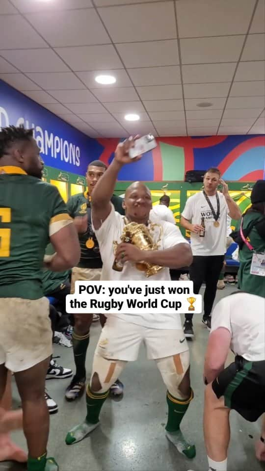 ワールドラグビーのインスタグラム：「Pretty sure the celebrations haven't stopped 🥳  #RWC2023」