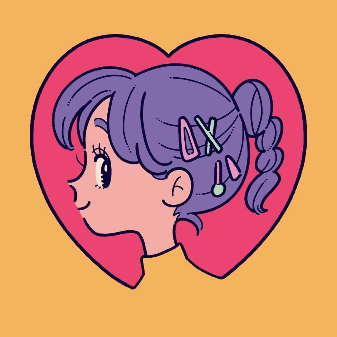ヨシダナツミのインスタグラム：「. ラブちゃん🫶  アクキー用に描き下ろしたイラストです！ 全3種🤲  .  #illustration #illustrator #art #drawing #絵 #イラスト」