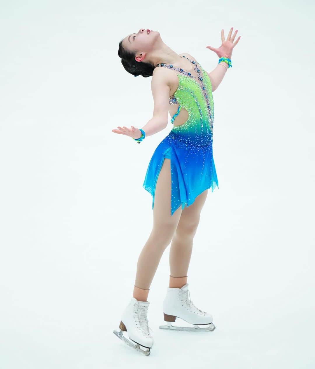 スポニチ写真部　公式のインスタグラム：「〈全日本フィギュアスケートジュニア選手権　女子フリー〉村上遥奈（撮影・長久保　豊）」