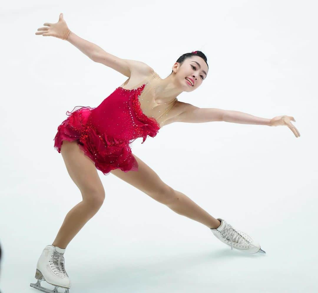 スポニチ写真部　公式のインスタグラム：「〈全日本フィギュアスケートジュニア選手権　女子フリー〉櫛田育良（撮影・長久保　豊）」