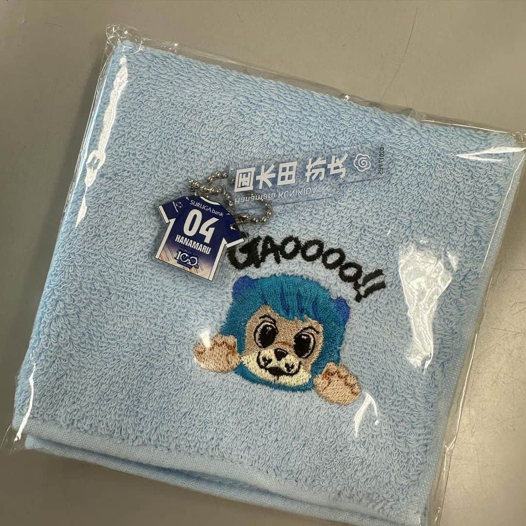 高槻かなこさんのインスタグラム写真 - (高槻かなこInstagram)「#アスルクラロ沼津　⚽️ コラボ試合とってもたのしかった！！ みんなも寒い中、一緒に応援しに来てくれてありがとう！📣  アスルくんがハンカチくれた可愛い🩵🦁」11月19日 21時21分 - kanako.tktk