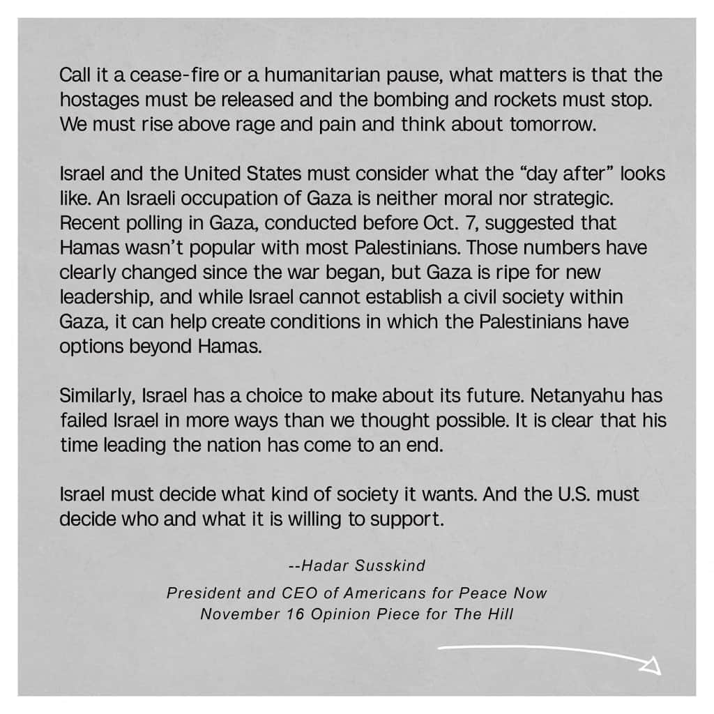 マンディ・パティンキンさんのインスタグラム写真 - (マンディ・パティンキンInstagram)「Grateful for the words of my friend Hadar Susskind in his op ed piece for The Hill. If they resonate for you as they did for me, please take action and call for a ceasefire by following the link in our bio.」11月19日 12時28分 - mandypatinkin