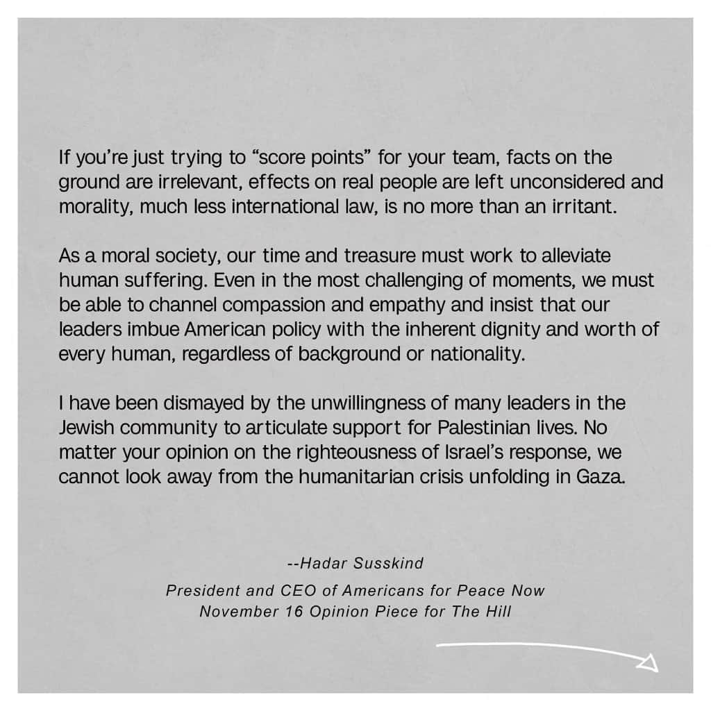 マンディ・パティンキンさんのインスタグラム写真 - (マンディ・パティンキンInstagram)「Grateful for the words of my friend Hadar Susskind in his op ed piece for The Hill. If they resonate for you as they did for me, please take action and call for a ceasefire by following the link in our bio.」11月19日 12時28分 - mandypatinkin