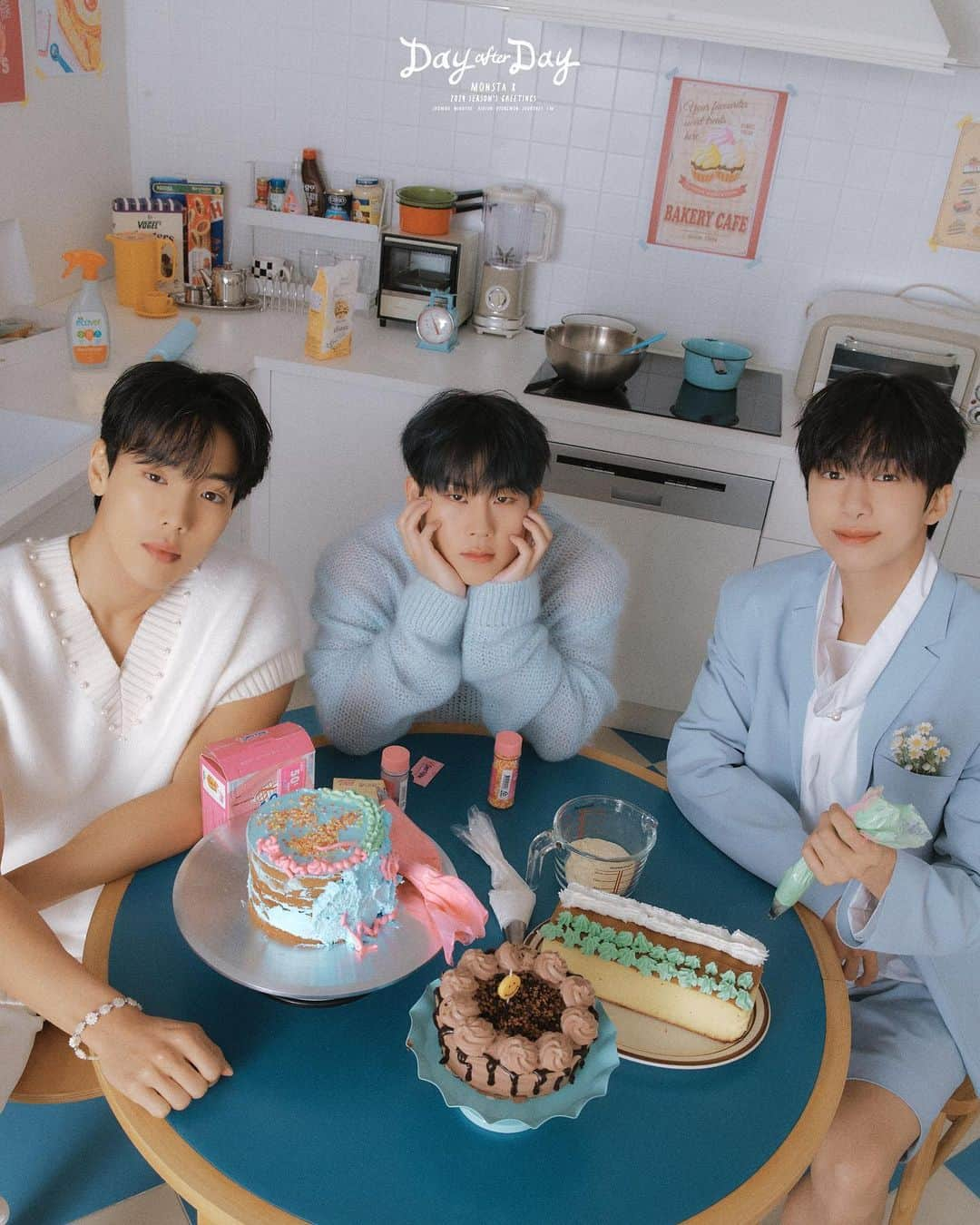 Monsta Xのインスタグラム：「📸 2024 MONSTA X SEASON'S GREETINGS 𝑫𝒂𝒚 𝒂𝒇𝒕𝒆𝒓 𝑫𝒂𝒚 ☀🌟  CONCEPT PHOTO  #셔누 #형원 #주헌  #SHOWNU #HYUNGWON #JOOHONEY  🗓 예약 판매 오픈 231120 4PM - (KST)  #몬스타엑스 #MONSTA_X #MONSTAX #2024시즌그리팅 #DayafterDay」