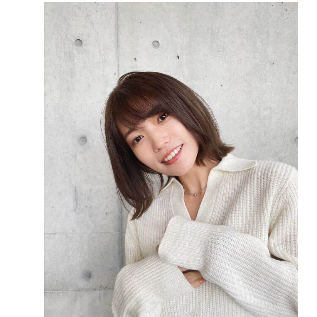美山加恋のインスタグラム：「先日10cmくらい？ばっさりと髪を切りまして  めちゃくちゃすっきり まいこさん @maiko618 今回もありがとうございました🫧♡」
