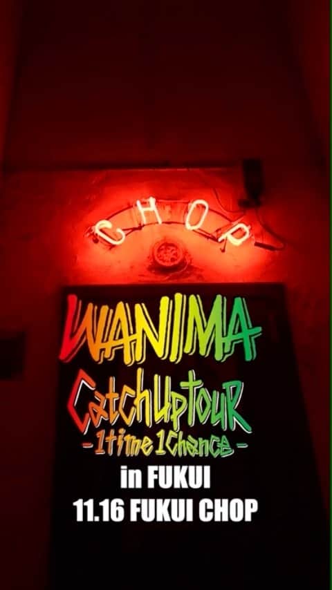 WANIMAのインスタグラム：「Catch Up TOUR -1Time 1Chance-  44本目 福井編 #WANIMA #キャッチアップツアー」