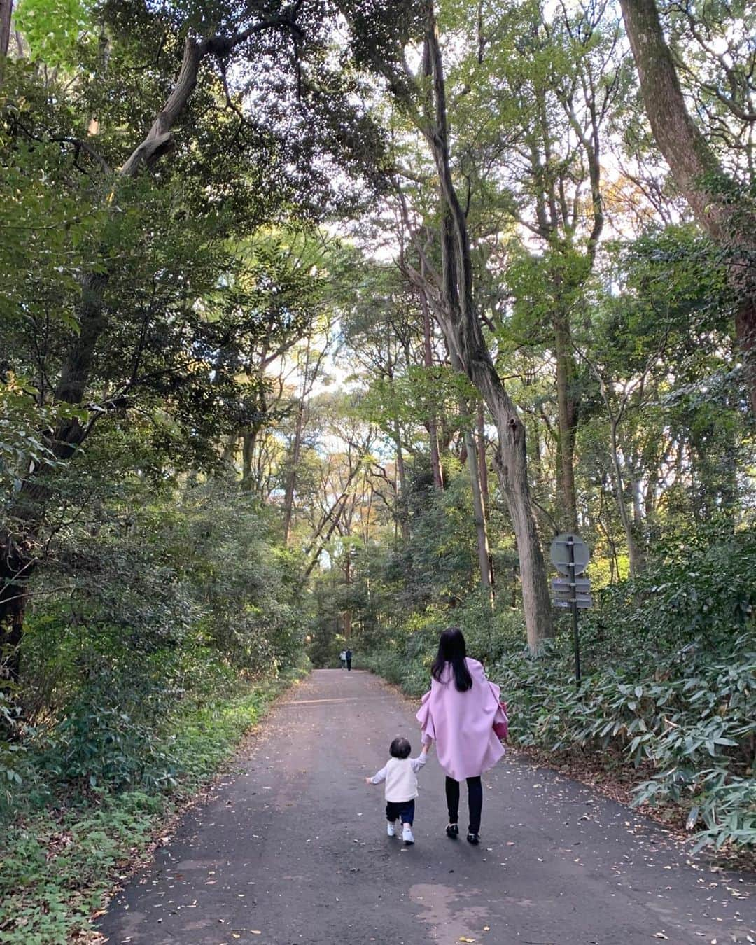 豊田麻子さんのインスタグラム写真 - (豊田麻子Instagram)「昨日は寒さが和らぎお散歩日和でした。歩きながら空を見上げる息子を見て、慌ただしい日々に自分はいつから空を見上げていなかったかな〜と、、、大事なことを思い出させてもらいました✨🌈  #明治神宮　#お散歩日和」11月19日 13時44分 - asako_sen