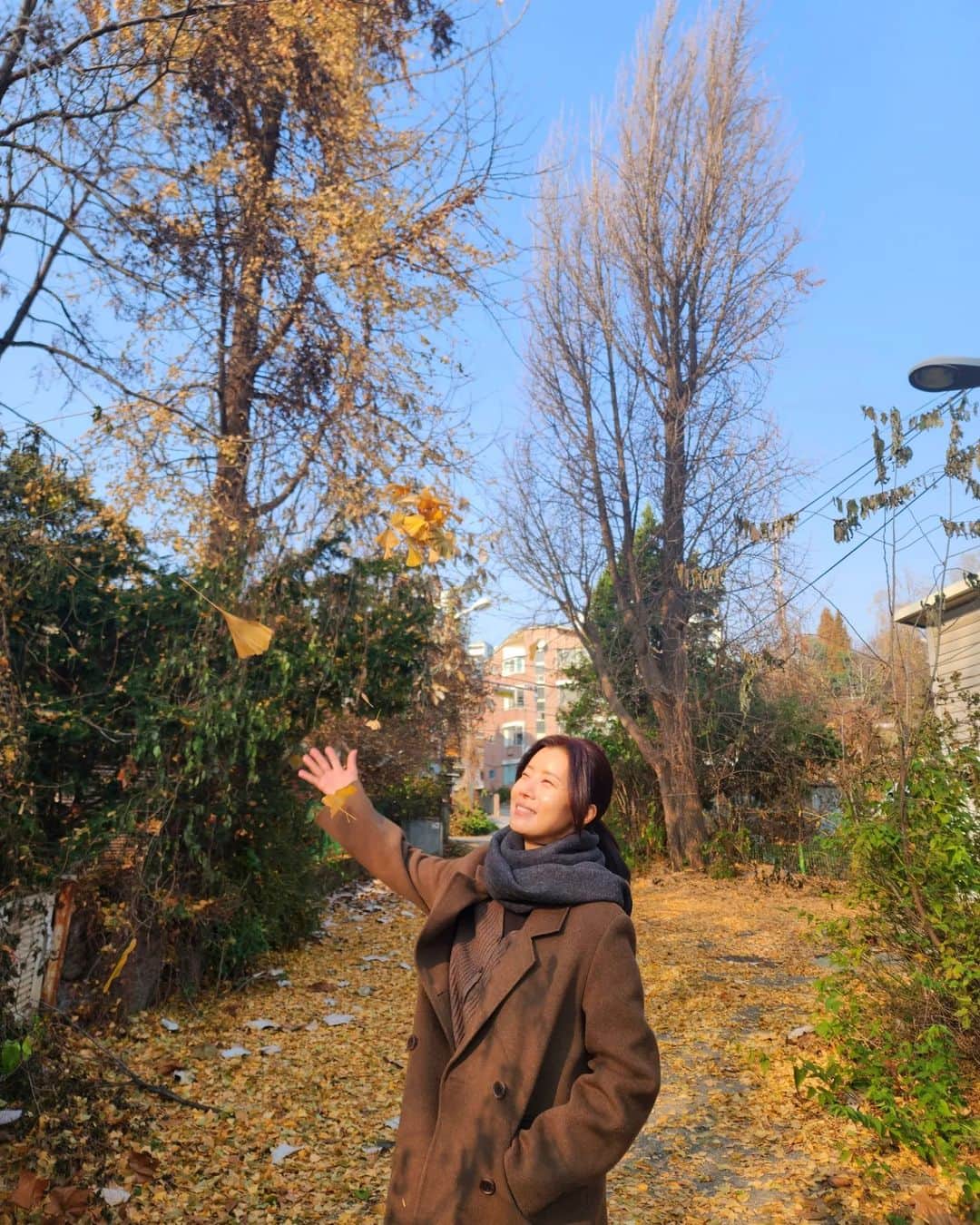 ユソンさんのインスタグラム写真 - (ユソンInstagram)「이 가을의 끝을 잡고.. 🍂🍂」11月19日 14時09分 - yoo_sun0129