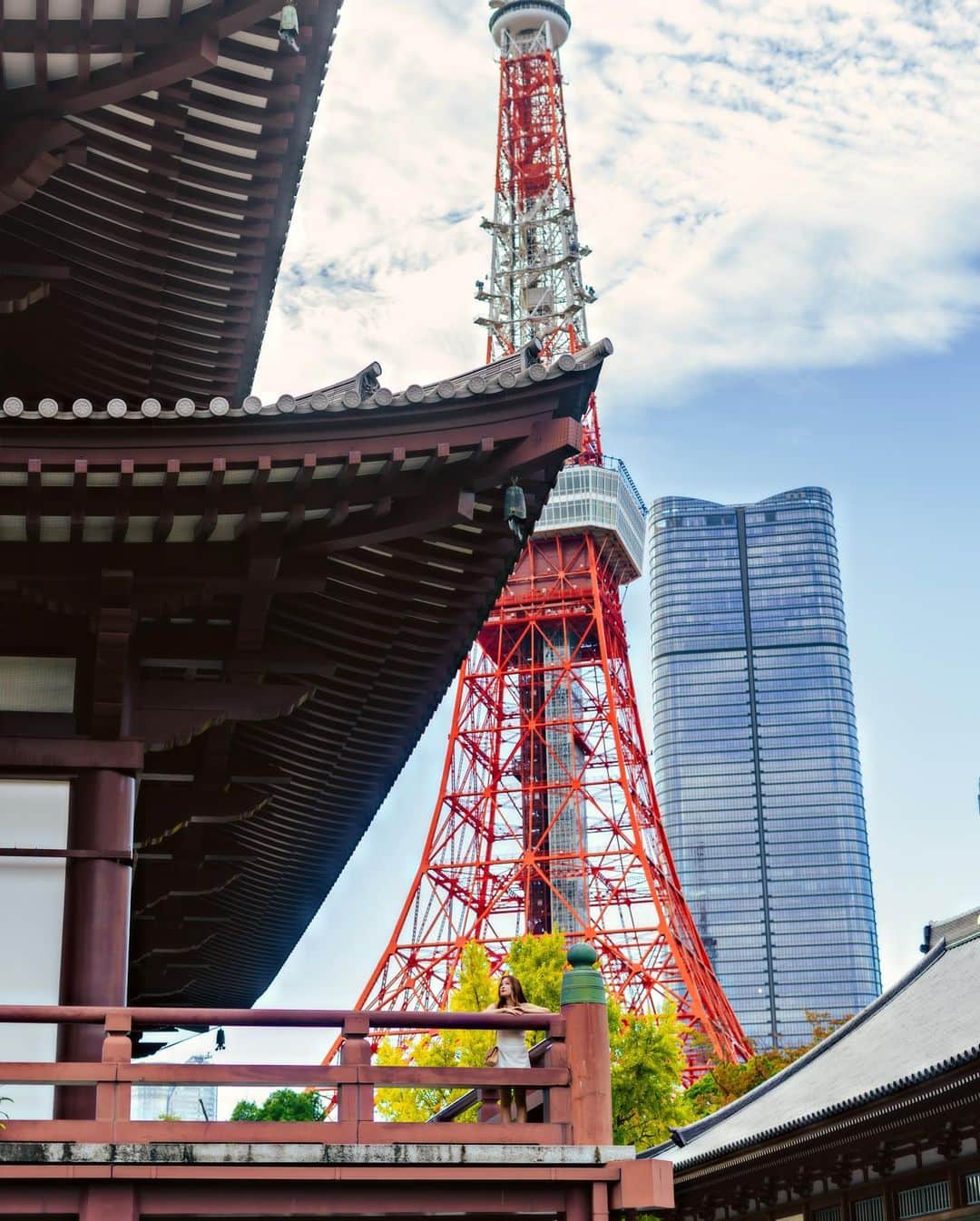 Stella Leeさんのインスタグラム写真 - (Stella LeeInstagram)「Spilling the spot where I take this shot of temple + Tokyo Tower without crowded tourists on www.stellartravelguide.com 🗼🇯🇵」11月19日 15時47分 - stellalee92