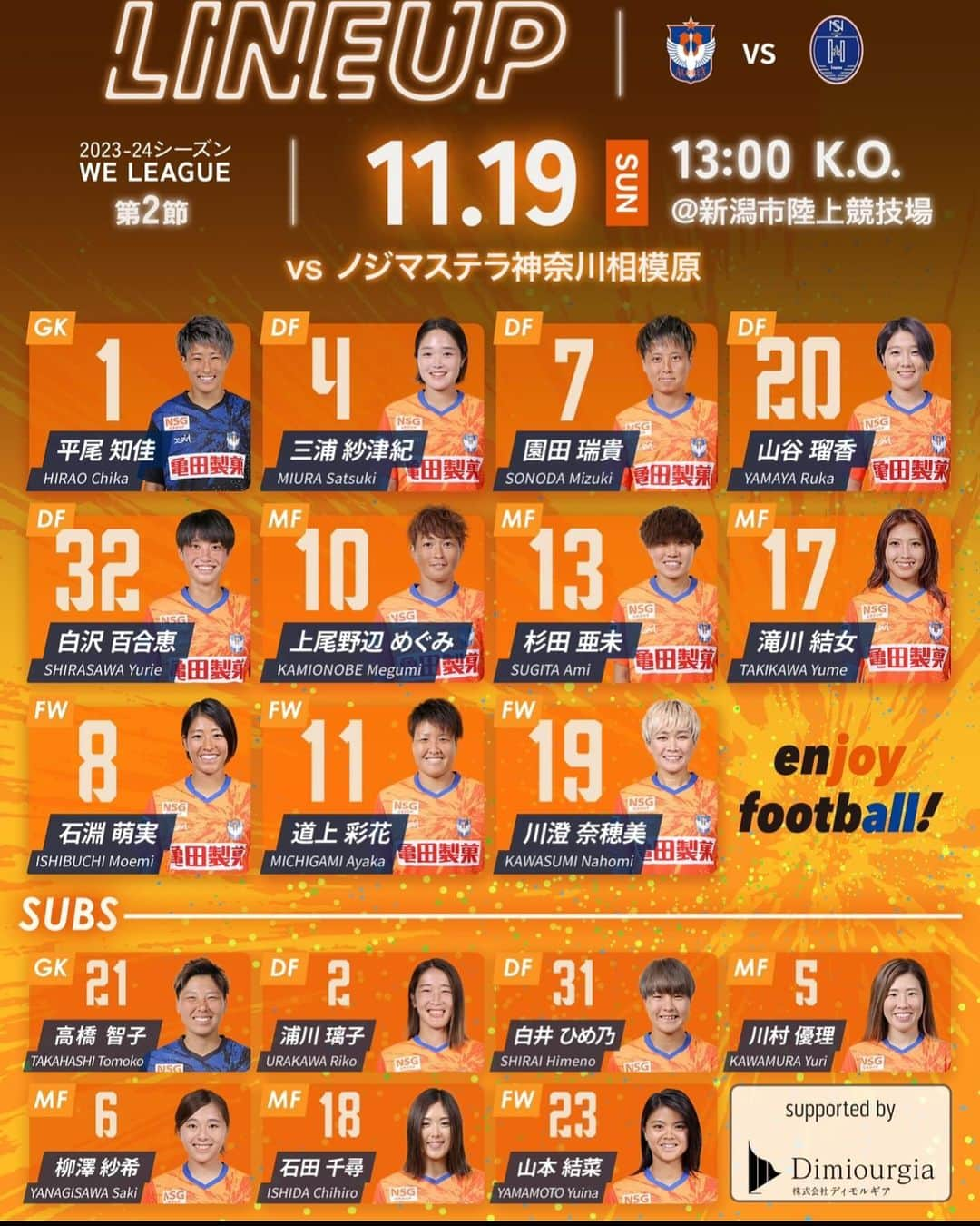 川澄奈穂美さんのインスタグラム写真 - (川澄奈穂美Instagram)「⚽️⚽️⚽️ ▽ WEリーグ23-24 第2節 vs ノジマステラ神奈川相模原 2-0で勝ちました。 応援ありがとうございました🧡」11月19日 16時53分 - naho_kawasumi_9