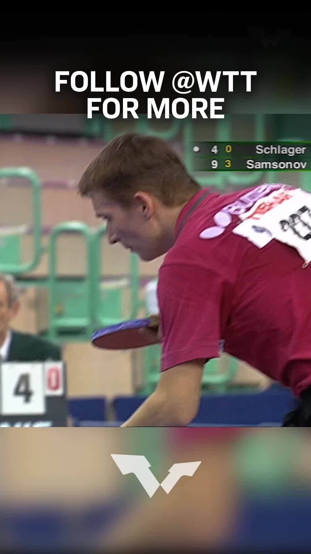 ITTF Worldのインスタグラム：「If you ever need a leg up during a game, you could always try this unique serve🦵😉⁠ ⁠ #TableTennis #PingPong」