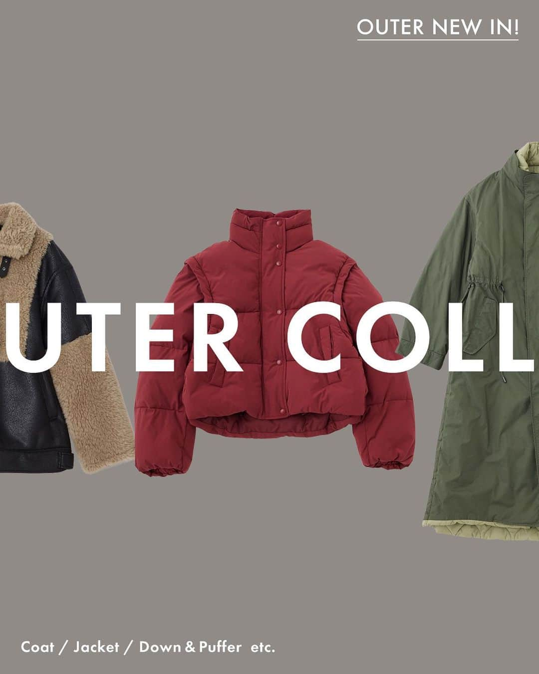 SHEL'TTER WEB STOREのインスタグラム：「2023 OUTER COLLECTION ━━━━━━━━━━━━━━━━ いよいよ冬本番！ SHEL’TTER WEBSTOTREにてアウターコレクション開催中。  トレンドのボアアウターやきれいめロングコート、暖かなダウン&パッファーも。 人気ブランドの新作アウターをまとめてご紹介！  詳細はプロフィールのサイトURLよりチェック✔️ ━━━━━━━━━━━━━━━━ #SHELTTERWEBSTORE #SWS #outer #jacket #coat #アウター #ジャケット #コート #ダウン #ダウンジャケット #ダウンベスト #ブルゾン #ロングコート #クロップド丈 #ボア #ファー #レザージャケット #ライダース」