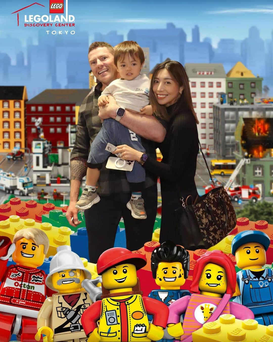 黒ユイさんのインスタグラム写真 - (黒ユイInstagram)「家族で　#legoland #お台場 1番お気に入りは乗り物でした💕」11月19日 18時10分 - yui_my_life