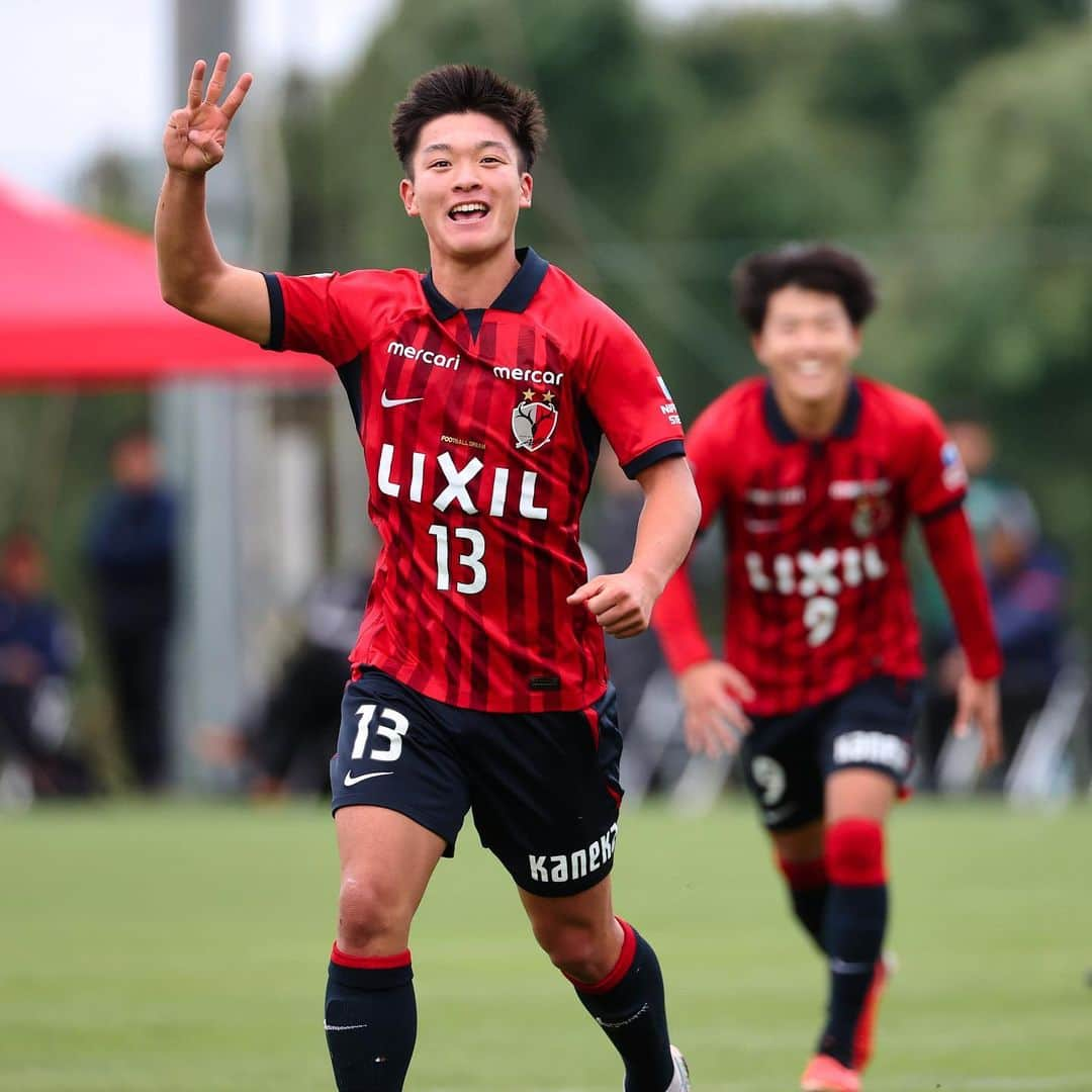 鹿島アントラーズのインスタグラム：「高円宮杯 JFA U-18サッカープリンスリーグ 2023 関東1部で、鹿島アントラーズユースの2位以上が確定し、プレミアリーグ参入プレーオフ進出が決まりました！  写真は昨日の第16節 帝京高校戦より。4-0の快勝でした！  リーグ戦は残り2試合。そして参入プレーオフは12/8（金）、12/10（日）開催予定です。  アントラーズユースへの応援もよろしくお願いします！  #鹿島アントラーズ #kashimaantlers #アントラーズアカデミー #鹿島アントラーズユース」