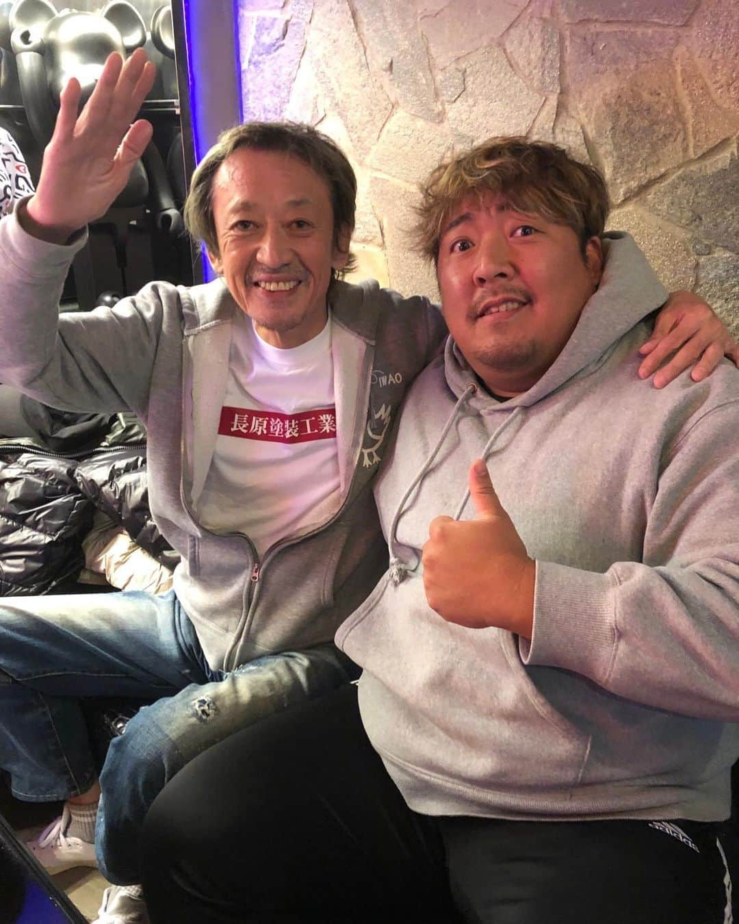 長原成樹のインスタグラム：「ブレイキングダウンのノッコン寺田さんと皇治さんのお店で食事会🍖 さすが元スポーツマン礼儀正しかった👍 次はお好み焼き行きましょう😉 #長原成樹　#吉本興業」