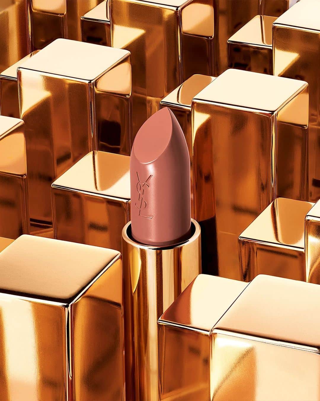 Yves Saint Laurent Beautyのインスタグラム：「Experience the luxury of ROUGE PUR COUTURE shade NU MUSE for a satin finish.  #YSLBeauty #RougePurCouture」