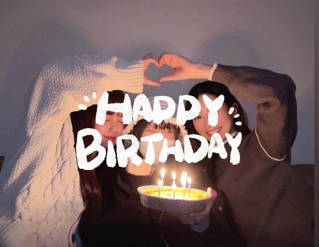 竹内彩姫のインスタグラム：「☺︎  いつメンと毎年恒例（？）の合同誕生日パーティー🎂💐  #happybirthday」