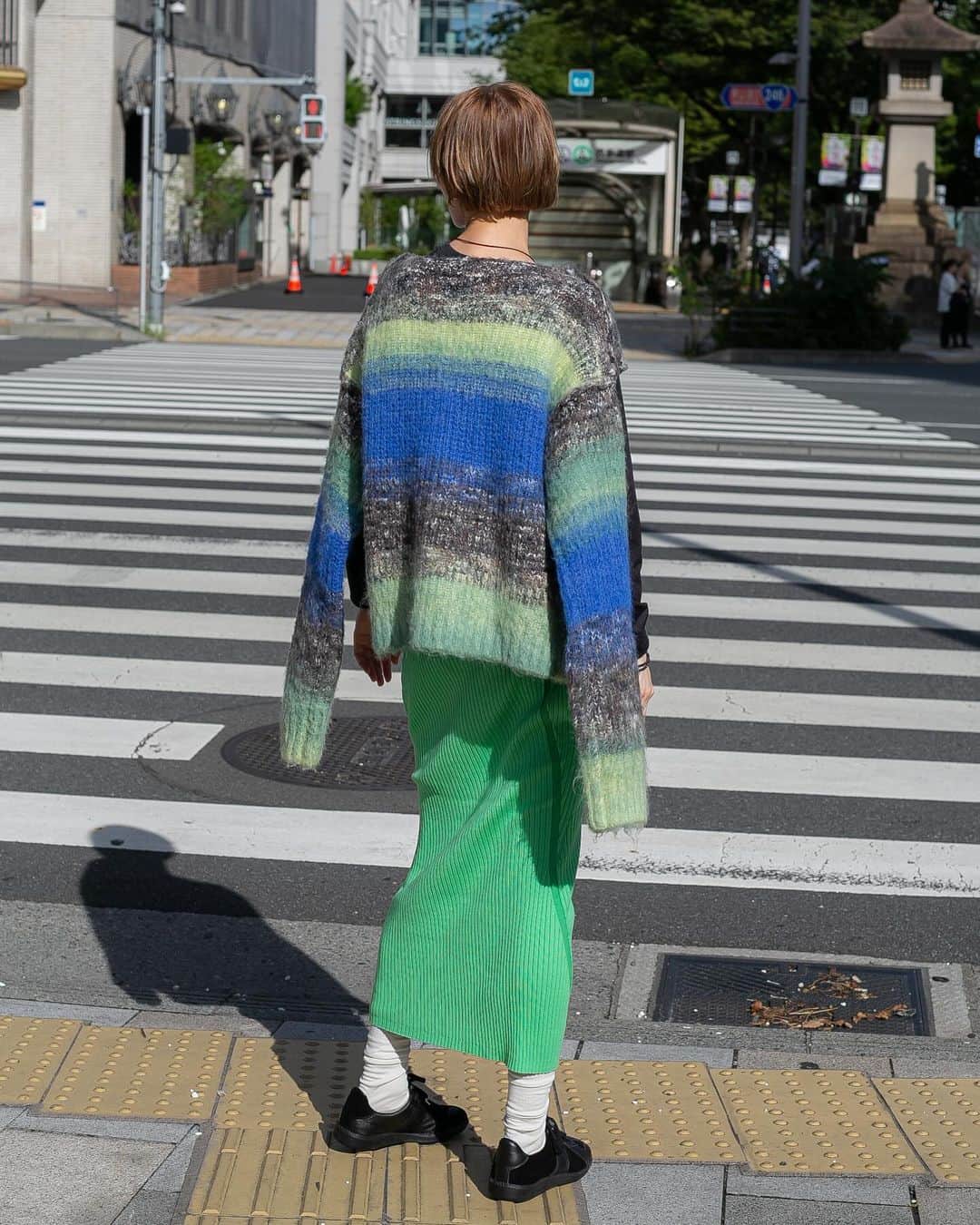 PERVERZE_OFFICIALさんのインスタグラム写真 - (PERVERZE_OFFICIALInstagram)「#PERVERZE_AW23 Collection is now available online.  “ Gradient Stripe Wide Cardigan ” color. Green , Orange , Black  “ Rib Line Dress ” color. Green , Black , Cream  Discover the collection on our online and @perverze_minamiaoyama . #PERVERZE #AW23」11月19日 19時07分 - perverze_official