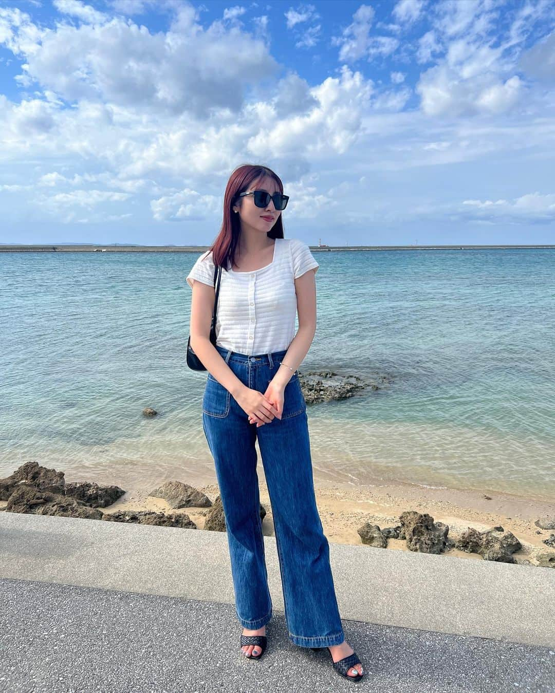 青島妃菜のインスタグラム：「はじめましての沖縄本島🌺」