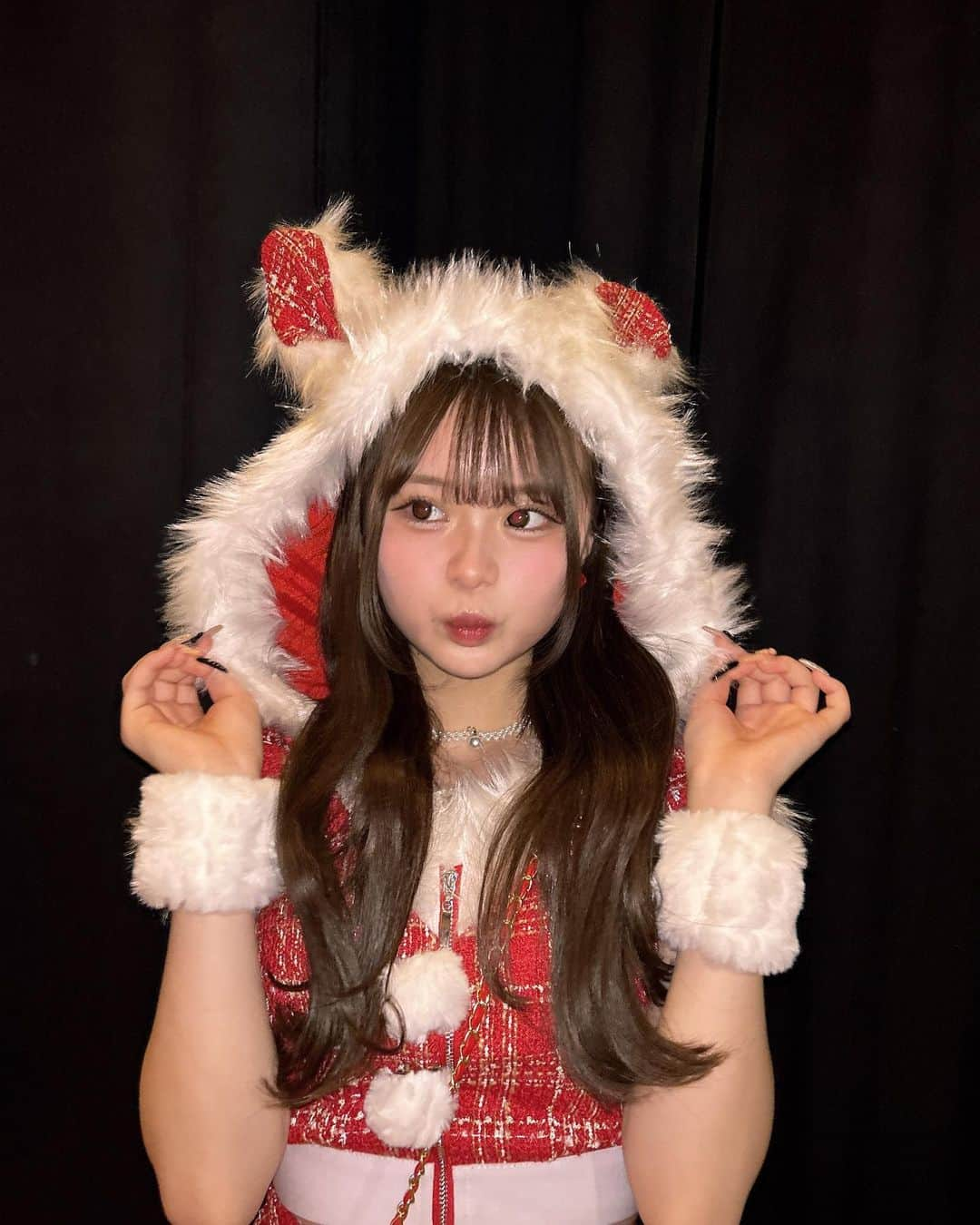 桜さんのインスタグラム写真 - (桜Instagram)「奈良コレクションありがとうございました🧡🧡早めのサンタコスできた🎅🏻っ」11月19日 19時40分 - sakura_0808_