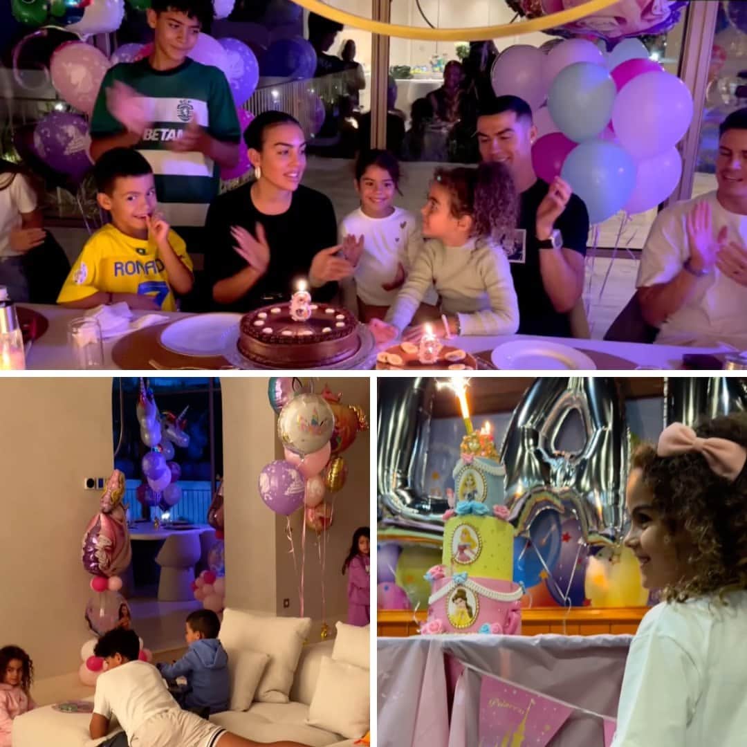 Despierta Americaのインスタグラム：「Así fue la celebración del cumpleaños de #Alana, la hija de #Cristiano y #GeorginaRodríguez. ✨🎂🎁🎈   📸: georginagio」