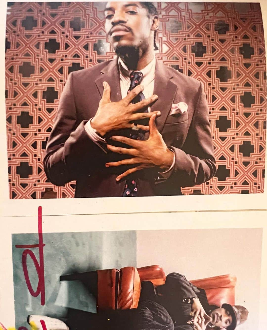 ベン・ワッツさんのインスタグラム写真 - (ベン・ワッツInstagram)「BIG UP André 3000 wiv the release of your new album “ new blue sun” …… these are old Polaroids from 05 for @gq x @andre3000 styled by @madelineweeks @jimmooregq  awesome sets by @noemibonazzi the energy that day was fantastic #benwatts #andre3000 #scrapbooking #polaroid」11月20日 6時07分 - wattsupphoto