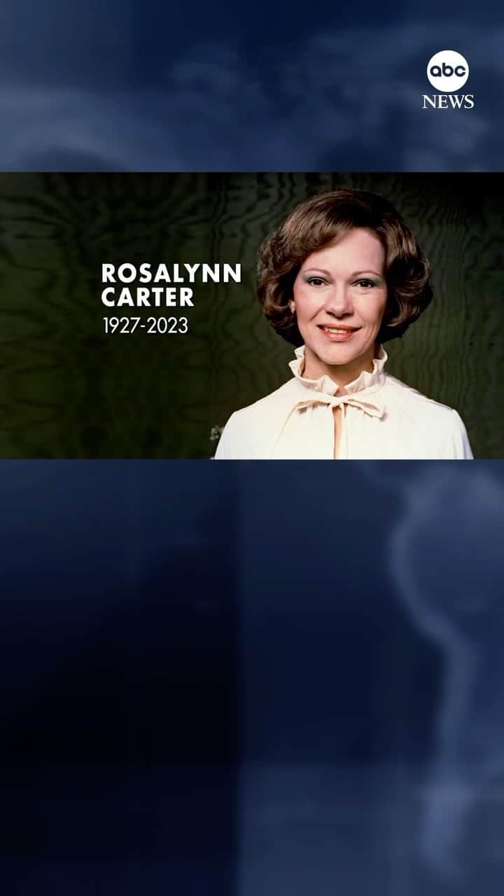 のインスタグラム：「ABC News Special Report: Former first lady Rosalynn Carter, the wife of former Pres. Jimmy Carter and advocate for mental health, has died at the age of 96.」