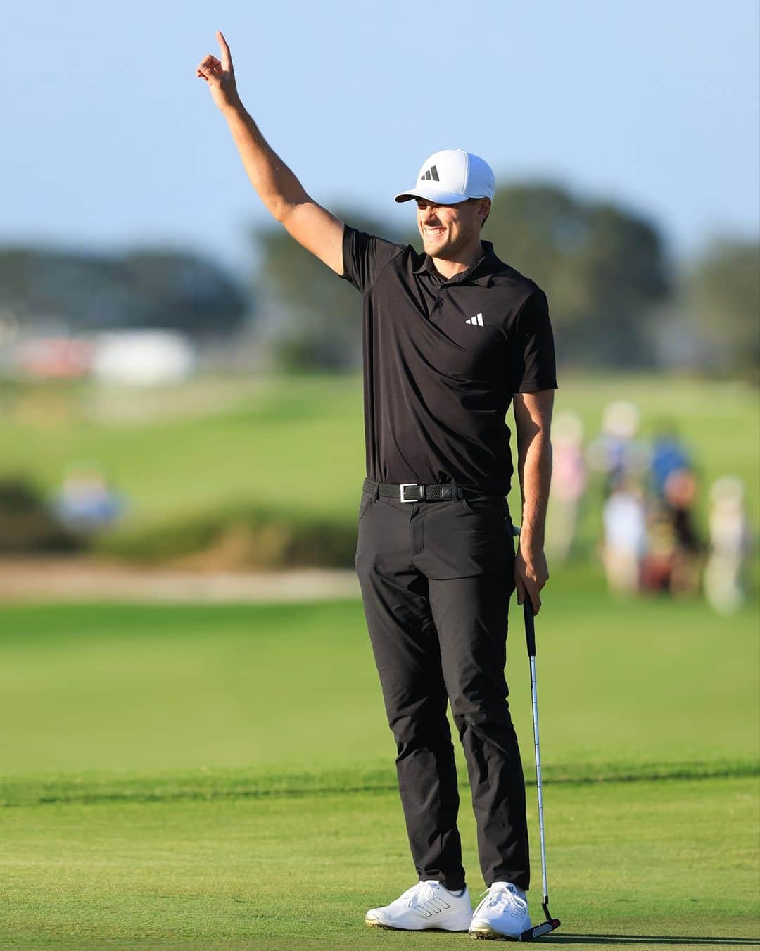 adidas Golfのインスタグラム：「“It’s what you dream of.”  Ludvig Åberg made his dreams become a reality by claiming his first PGA Tour title today. The rookie birdied 18 to seal the deal and take home the 🏆  Congratulations! @luddeaberg」